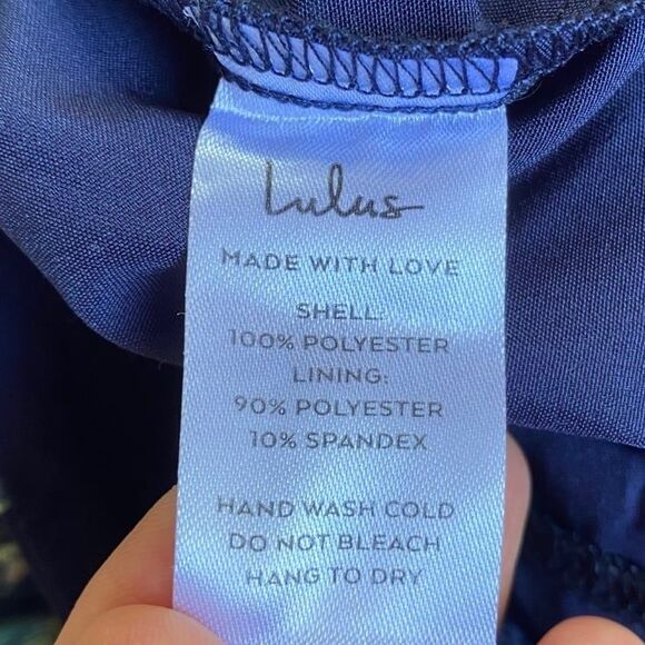 Lulus Cultivate Crushes Navy Floral Print Tiered Ruffled Midi Dress Size S - Picture 12 of 12